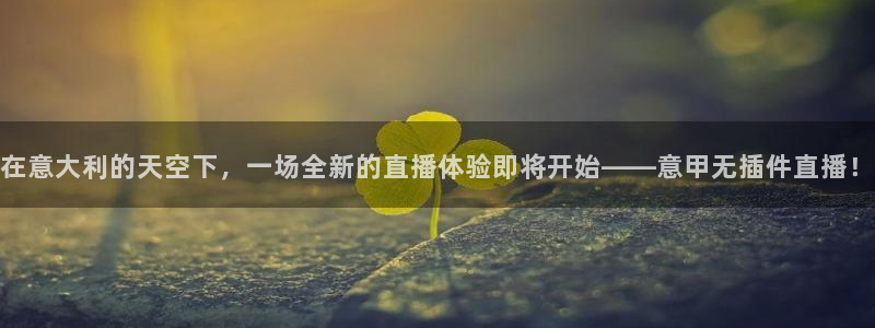 新球体育足球比分：在意大利的天空下，一场全新的直播体验即将开始——意甲无插件直播！